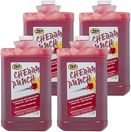 Zep Grip Industrial Pumice Hand Cleaner - 1 Gallon, (Case of 4) 308524 - Heavy Duty Degreaser. Contains Aloe Vera For Soft Smooth Finish - Poueer