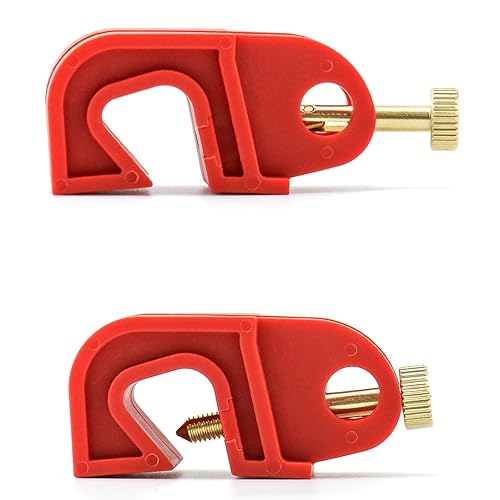 QWORK Universal Circuit Breaker Lockout Device, Pack of 40, Suitable for Single and Multi-Pole Breakers - Poueer