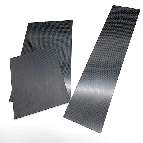 245x395mm Full 3K Carbon Fiber Sheet Plate High Strength Carbon Board Panel Thickness 0.5mm 1mm 1.5mm 2mm 2.5mm 3mm 4mm 5mm 3k Carbon Fiber(245x395x3.0 Matte Tw) - Poueer