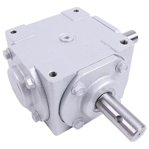 40 HP Right Angle Bevel Gearbox with Crosshole & Keyed Shaft 19455-SR-KW-PH-GR CW/CW 1:1 1800 Max RPM - Poueer
