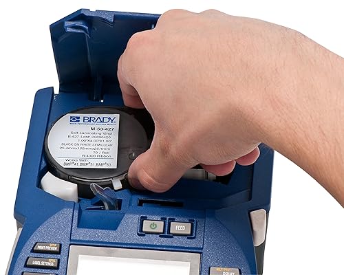 Brady M-53-427 Labels for BMP53/BMP51 Printers,1.0'x4.0'x1.0' - Poueer