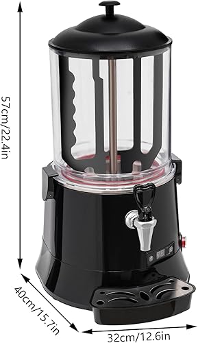 Hot Chocolate Machine, 10L Commercial Hot Chocolate Maker Great Temperature Control Hot Beverage Warmer, Hot Chocolate Dispenser Warmer Machine for Heating Chocolate Coffee Milk tea - Poueer