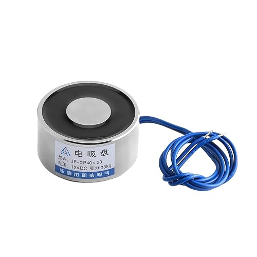 Heyiarbeit 12V DC 1500N Electric Lifting Magnet Electromagnet Solenoid Lift Holding 80mmx38mm - Poueer