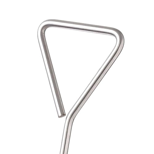 Manhole Lifting Hook 36 inch, Manhole Lifter Puller for Top Covers, Tank Lids, Heavy Duty Stainless Steel 10mm with Handle - Poueer