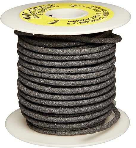 Mitchell Abrasives 46-S Round Abrasive Cord, Silicon Carbide 120 Grit .15' Diameter x 50 Feet - Poueer