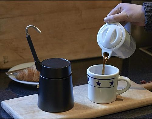 Aerolatte HIC Cafe Porcellana Espresso, Black - Poueer