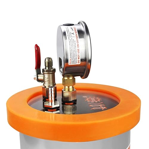BACOENG 3 Gallon Resin Trap Vacuum Chamber, Stainless Steel Vacuum Degassing Chamber Kit (3 Gallon/1.2 QT/2 QT Available) - Poueer