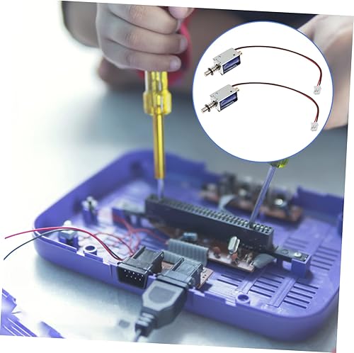 3pcs Push Pull Type Solenoid Electromagnet Linear Motion Open Frame Dc Electromagnet with Plunger Spring Return for Vending Machines Household Appliances and Transport Equipment - Poueer