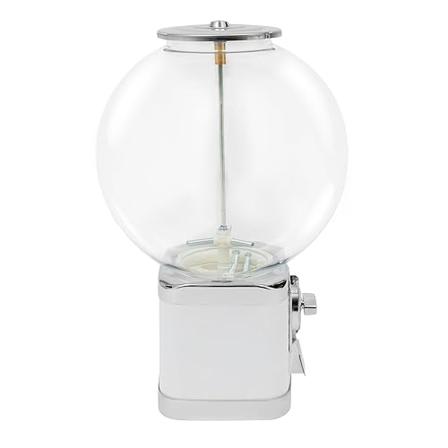 Capsule Vending Machine Candy Machine Dispenser for Business Toy Vending Machine Dispenser Lockable Candy Gumball Dispenser Machine Prize Machine Twister Ball Dispenser (White) - Poueer