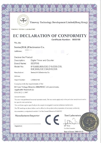 Digital Counter C1S-R-220 AC 100-240V Maximum Speed 5kcps. NPN and PNP inputs can be Switched. Input Signal: Input, Pause, Reset. Output: Relay - Poueer