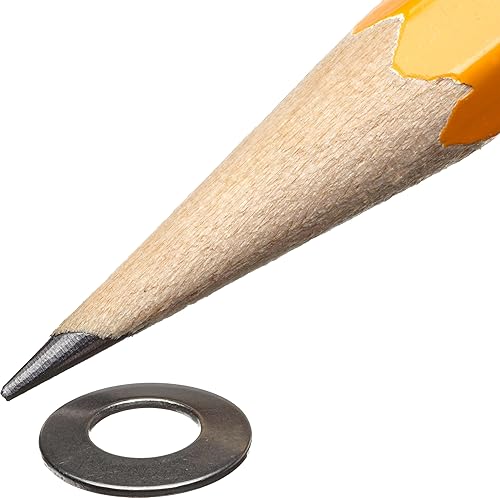 Stainless Steel 302 Belleville Washer, #2, 3/32' ID, 3/16' OD, 0.0065' Thick (Pack of 100) - Poueer