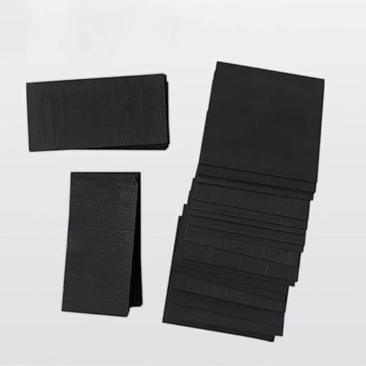 5Pcs Electrode Graphite Sheet, high-Purity Graphite Plate, electrolytic Cell Anode Cathode, for electrochemical Research Experiments (100x100mm, 1mm Thick) - Poueer