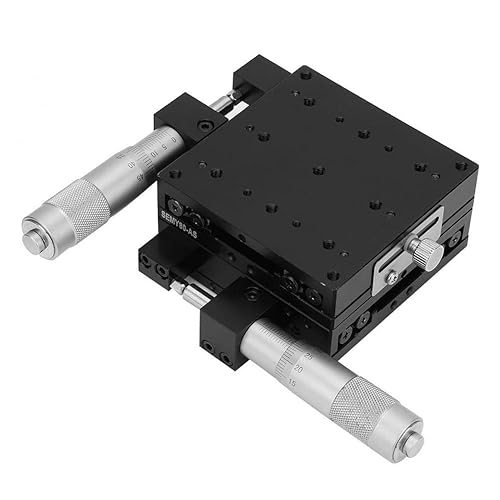 XY axis 120120mm Trimming Station SEMX120-AC Manual Displacement Fine-Tuning Cross Roller Precision Linear Stages Sliding Table Other Knives and Accessories - Poueer