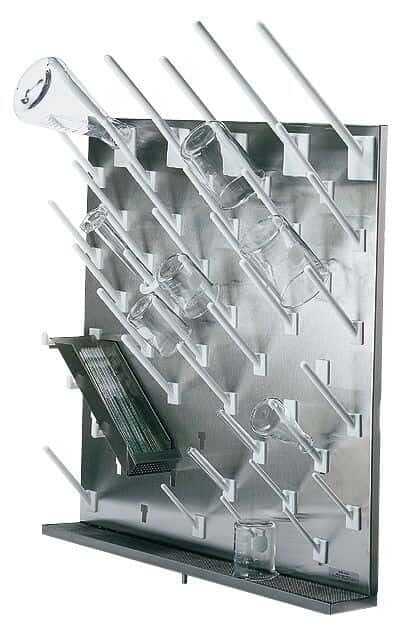 Cole-Parmer AO-67035-90 White peg for Modular Stainless Steel Drying Racks, 4'L (Pack of 6) - Poueer