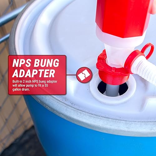 TERA PUMP New Lightweight Water Pump (BPA-Free) Easy to Carry & Food Grade, Fast Siphon, Emergency, Survival Disaster, Hand Transfer for Drinking Water, Fuel etc. - Poueer