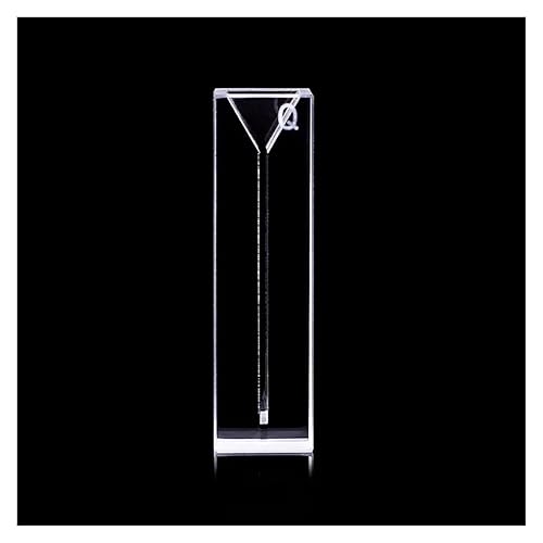 Cuvette 1pcs Micro Quartz Fluorescence Cuvette with Lid 350ul - Poueer