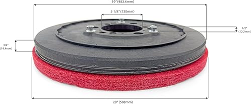 Commercial Universal Pad Driver for 20 Inch Rotary Floor Machines. - Poueer