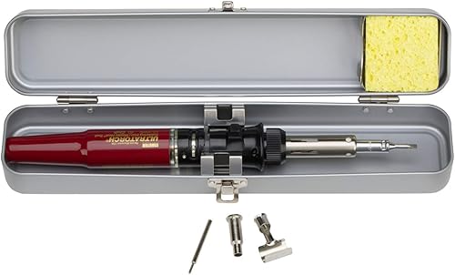 Master Appliance Ultratorch UT-100SiK Butane Powered Cordless Soldering Iron, Flameless Heat Tool for Wire Connectors and Pinpoint Butane Torch, 3 in 1 Tool with Metal Case - USA Company - Poueer