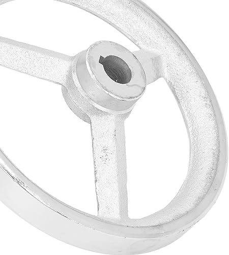 Lathe Handwheel 160MM Cast Iron Chrome Plated Hand Wheel with Removable Handle Milling Grinding Machine - Poueer