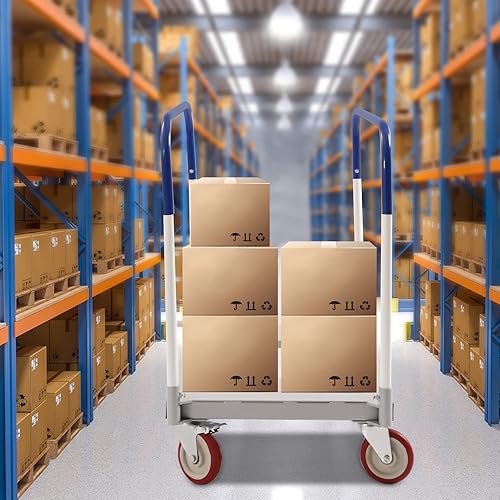 1500lbs Steel Panel Truck Cart, Platform Truck Cart, Lumber Cart Drywall Dolly Cart, Drywall Cart Panel Cart Dolly with 4 Dual-Bearing Casters, Steel Panel Cart, Steel Frame Dolly (1000lbs-39x24in) - Poueer