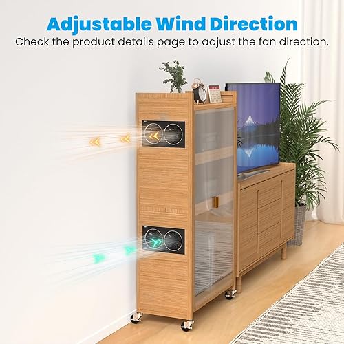 12' USB Quiet Cabinets Cooling Fan System with Smart Controller, for Home Theater AV Cabinets,Plant House, pet Kennel - Poueer