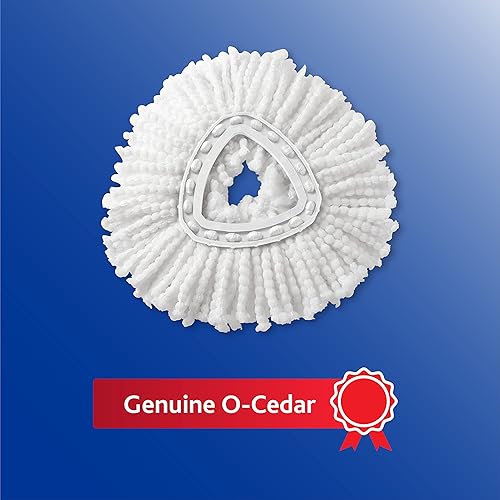 O-Cedar EasyWring Spin Mop Microfiber Refill & Deep Clean Refill | 40% More Cleaning Power | Compatible With O-Cedar Spin Mop & Bucket System - Poueer