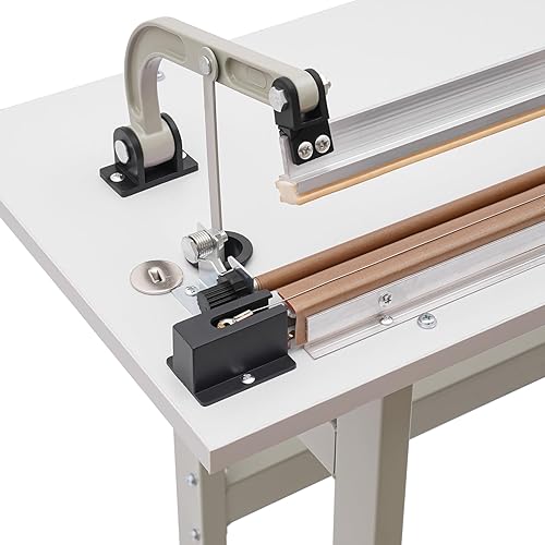 Foot Pedal Heat Sealing Machine 22.83' Plastic Bag Sealing Machine 850W 6 Time Gears Foot Pedal Impulse Sealer 0.6mm Width Foot-pedal Sealer for Industrial, Commercial Use - Poueer