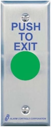 ALARM CONTROLS TS14N TS14 BUTTON MOUNTED ON 1.75' STAINLESS S - Poueer