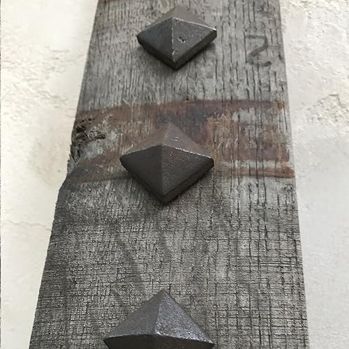 1.5' Pyramid Head Clavos - Natural Patina Finish - with Thick Spike (50) - Poueer