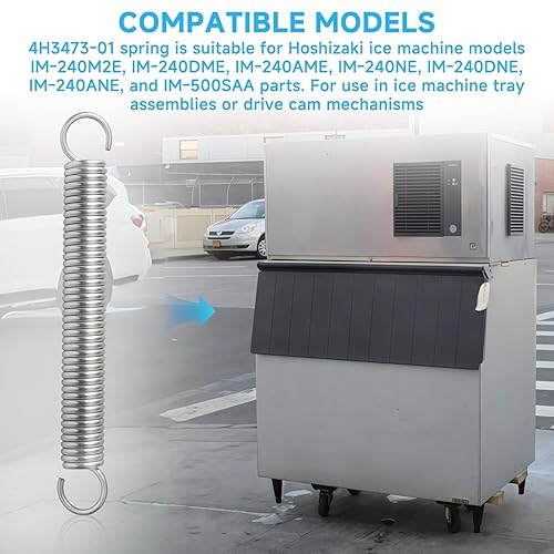 4H3473-01 Extension Spring Replacement, Compatible with Hoshizaki Ice Machine Models IM-500SAA IM240 Series Ice Machine Actuator Cam Parts - Poueer