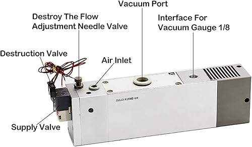 1PCS Industrial Negative Pressure Vacuum Generator ZL112 ZL212 ZL112-K15MZ-GN Large Flow And Large Suction Pneumatic Vacuum Pump.(ZL112) - Poueer