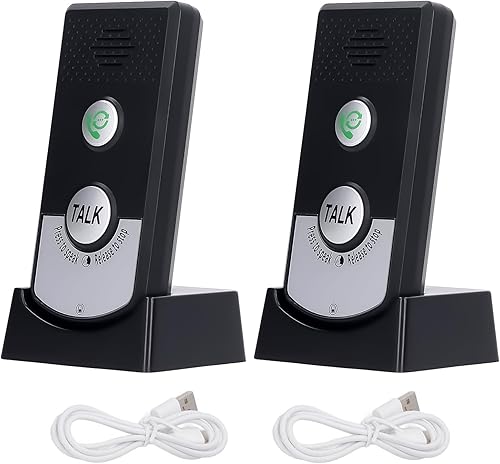 2 Way Voice Intercom - Super Long Range Wireless Intercom System for Home - Poueer