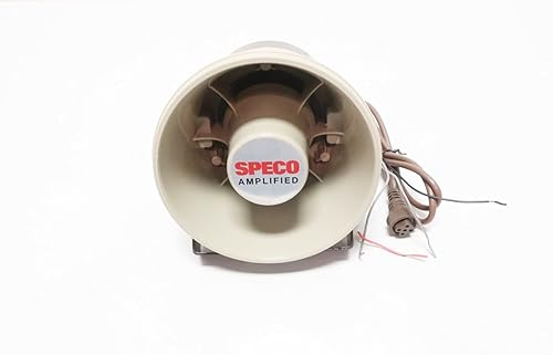 SPECO ASPC-20 Amplified Mobile PA Horn 6IN 20W 3-16OHM 12V-DC - Poueer