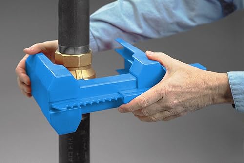 Brady Prinzing Ball Valve Lockout, Small, for 1/2'-2-1/2' Outside Pipe Diameter, Blue - BS07A-BU - Poueer