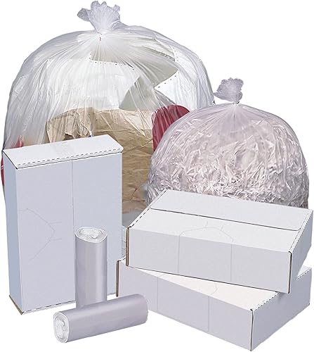 Highmark™ High-Density Can Liners, 16 Mic, 33 Gallons, 33' x 40', Natural, Box Of 250 - Poueer