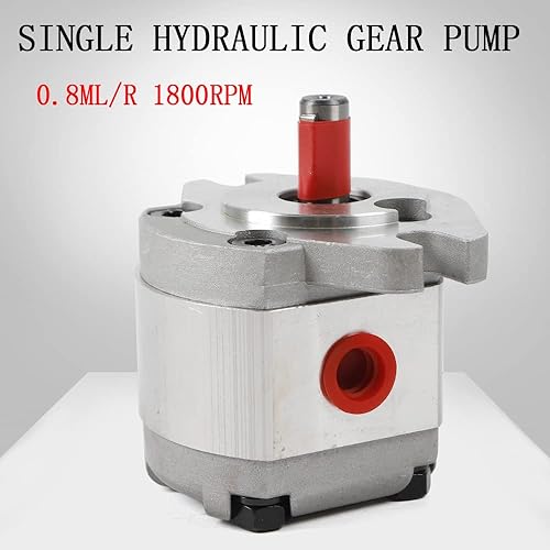 Hydraulic Gear Pump, 0.8ML/R High Pressure Single Hydraulic Gear Pump, 4300rpm 21MPa Aluminum Hydraulic Oil Gear Pump, Hydraulic Fluid Gear Pump - Poueer