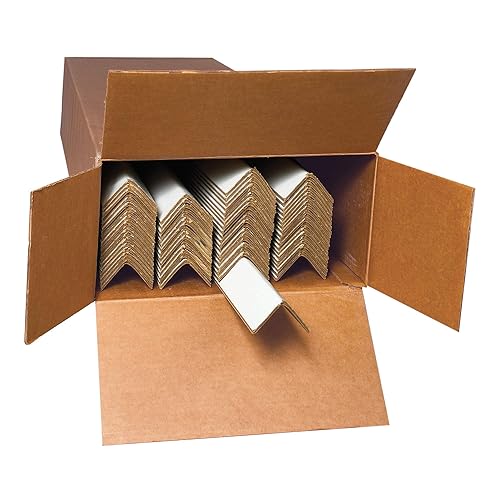 Tape Logic TLEP2272120BX Edge Protectors, Cased, 0.120', 2' x 2' x 72', White (Pack of 55) - Poueer