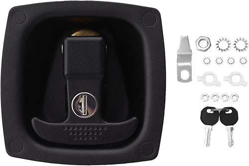 CHICIRIS T Handle , Zinc Alloy - Folding Compression Toolbox Lock, for RV, Boat - Poueer