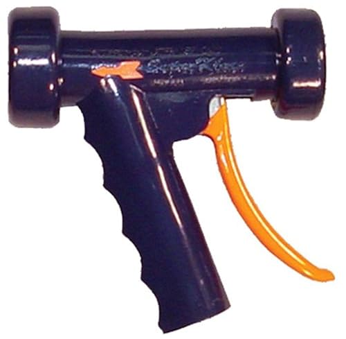150B-DB Pistol Grip Spray Nozzle, Brass, 1/2 NPT, Dark Blue - Poueer