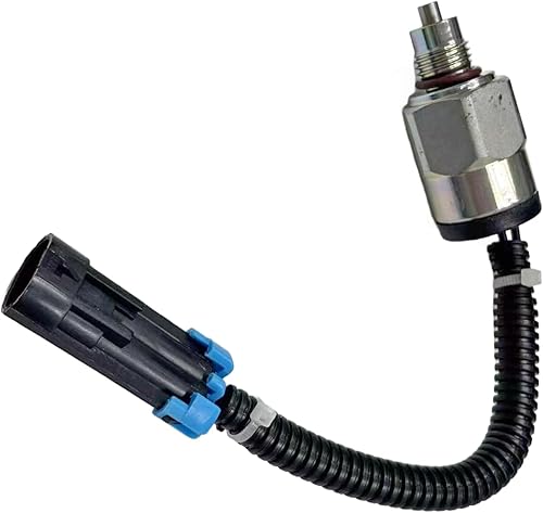 12V Spool Lockout Solenoid Valve 87445987 Compatible with New Holland L180 L185 L190 LS180.B LS185.B LS190.B C185 C190 Case Skid Steer Loaders 410 420 430 435 440 445 465 - Poueer