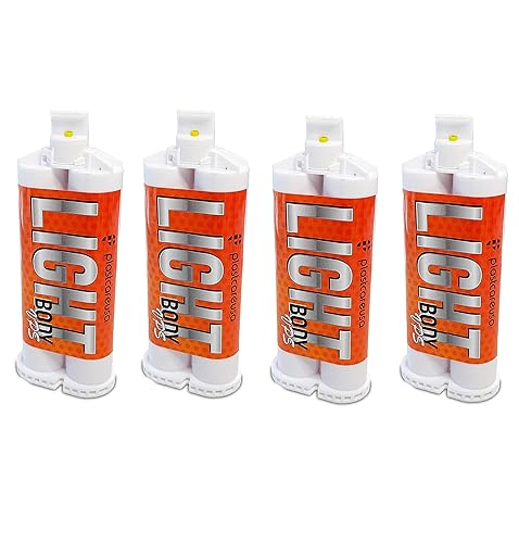 Dental Alginate Alternative Material (Light Body Regular Set) (4 Cartridges) - Poueer