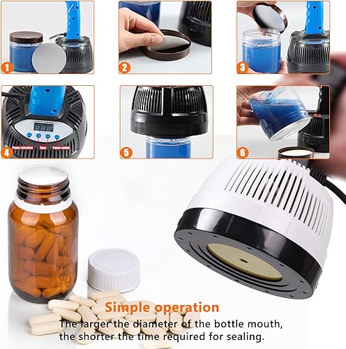 Bottle Cap Sealer, Induction Heat Sealer For Plastic, Glass Bottles 20-100mm 110v - Poueer