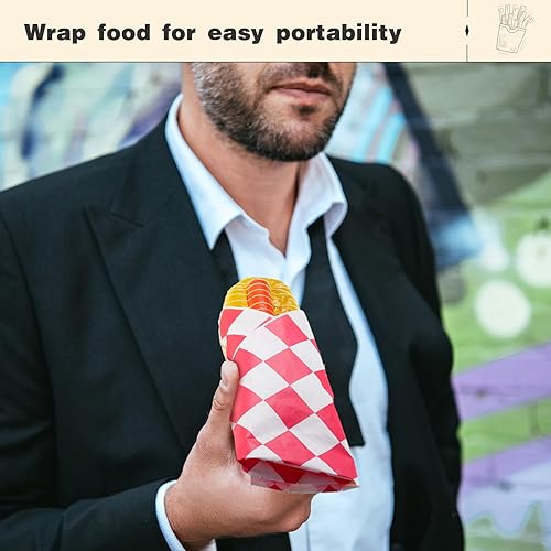 Colarr 1000 Pcs Waxed Paper Sheets Bulk 15 x 15 Inch Large Sandwich Wrapping Papers Checkered Deli Food Basket Liners for Burgers Bread Restaurant Barbecue Picnic(Red) - Poueer
