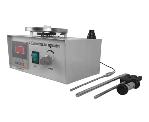 Magnetic Stirrer, Magnetic Stirrer Hot Plate, 110V 200W Magnetic Mixer, with Magnetic Stir Bar, Digital Display, Max. 2000RPM Speed Variable Control, Max. 1000ml Capacity - Poueer