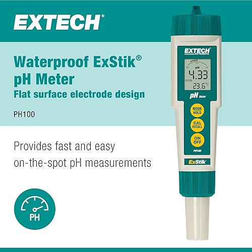 Extech PH110 Waterproof ExStik pH Meter - Poueer