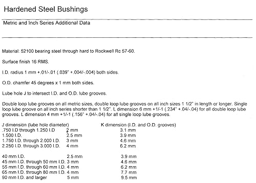 BE HSB 4048-40 - 2.5'' ID X 3'' OD X 2.5'' Long Hardened Steel Bushing - Poueer
