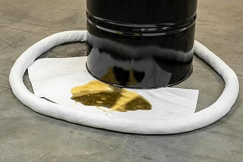 White Oil-Only Meltblown Pads, Medium Weight, 100 Count, 15'x17', Highly Absorbent, Hydrophobic - Poueer