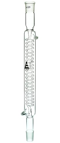 EISCO Graham Condenser, Socket and Cone Size 24/29, 15.75' (400mm) Length, Borosilicate Glass - Poueer