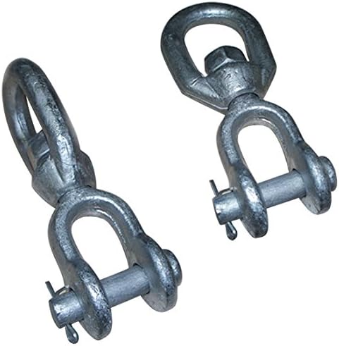 3/4' Jaw & Eye Swivel Marine Mooring Galvanized 7200 LBS - Poueer