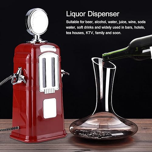 Beverage Pump Dispenser, 1000cc Double Guns Wine Beverage Pump Liquor Alcohol Beer Dispenser Beer Pump(black) (Black) - Poueer